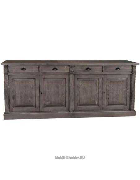 Credenza shabby chic bassa 4 ante e cassetti MS016B