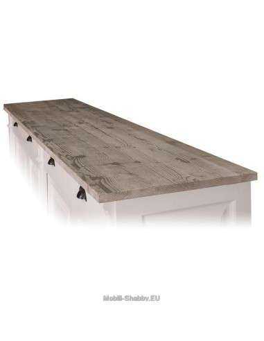 Credenza shabby chic bassa 4 ante e cassetti MS016B