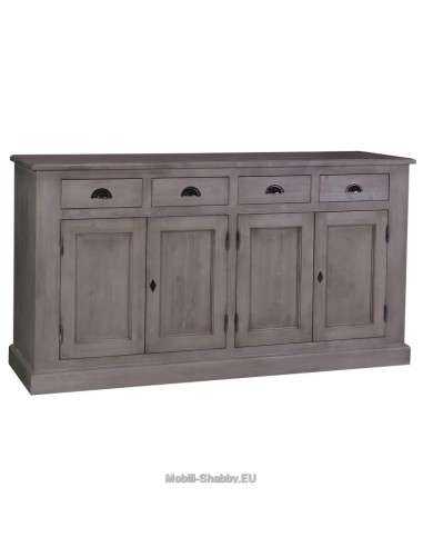 Credenza shabby chic bassa 4 ante e cassetti MS016B