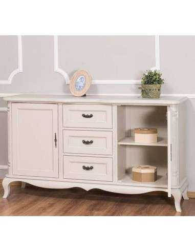 Credenza shabby chic romantica in legno MS648