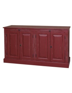 Credenza bassa 151 cm in legno di pino – stile rustico