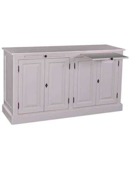 Credenza bassa 151 cm in legno di pino – stile rustico