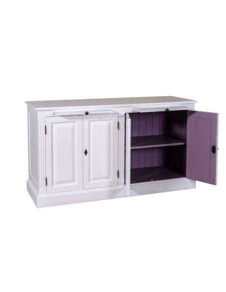 Credenza bassa 151 cm in legno di pino – stile rustico