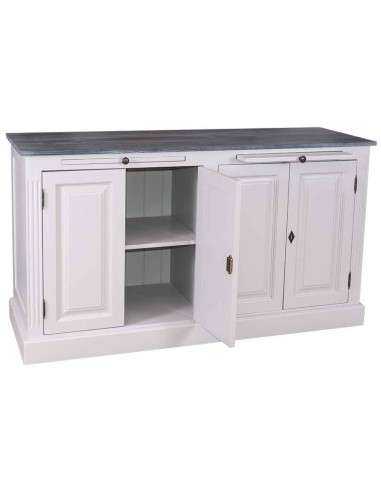 Credenza bassa 151 cm in legno di pino – stile rustico