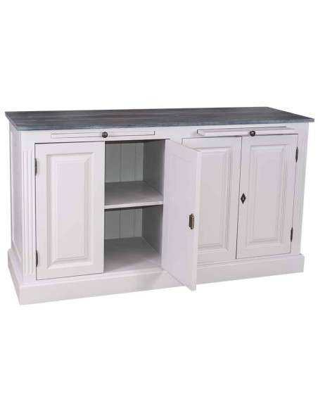 Credenza bassa 151 cm in legno di pino – stile rustico