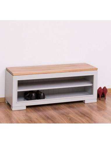 mobile portascarpe country con appendi cappotti e ripiano MS640