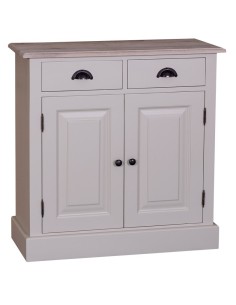 Credenza in legni massello 2 ante 2 cassetti country colorata prof 35cm MS432 2
