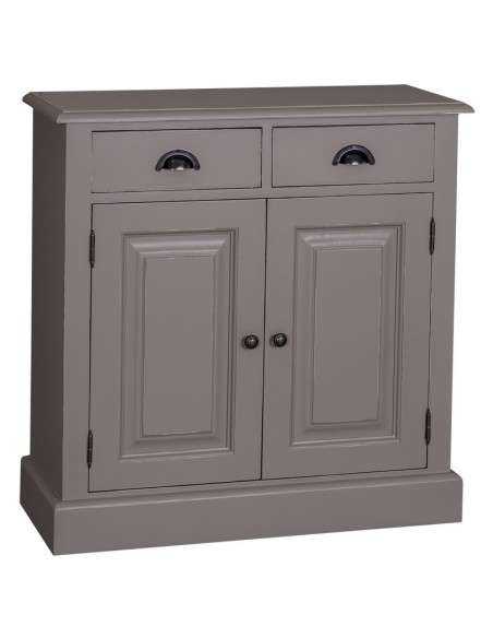 Credenza in legni massello 2 ante 2 cassetti country colorata prof 35cm MS432