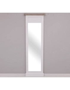 Specchio da ingresso o cabina armadio in stile country legno figura intera MS724 2