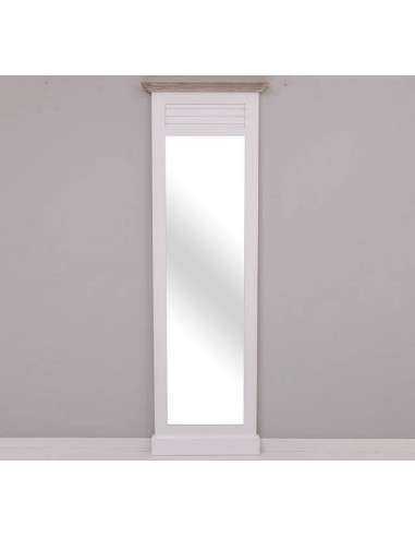 Specchio da ingresso o cabina armadio in stile country legno figura intera MS724
