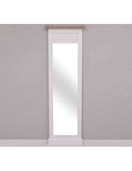 Specchio da ingresso o cabina armadio in stile country legno figura intera MS724