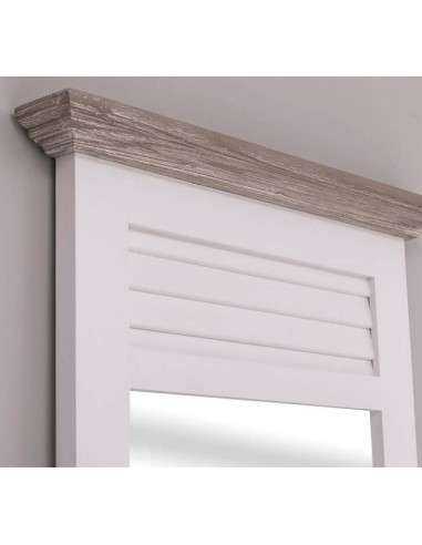 Specchio da ingresso o cabina armadio in stile country legno figura intera MS724
