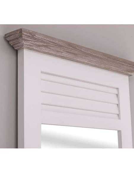 Specchio da ingresso o cabina armadio in stile country legno figura intera MS724