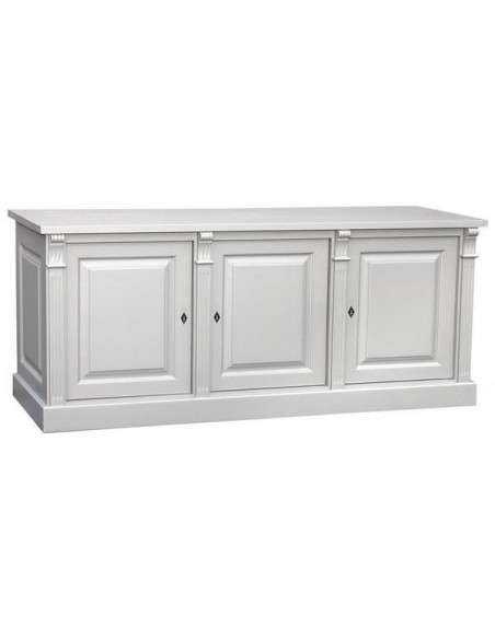 Credenza bassa country legno di pino colorata o grezza 179cm ms73b