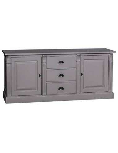 Credenza bassa country con ante e cassetti colorata o rustica MS56B