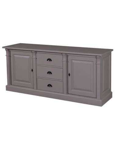 Credenza bassa country con ante e cassetti colorata o rustica MS56B