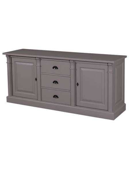 Credenza bassa country con ante e cassetti colorata o rustica MS56B