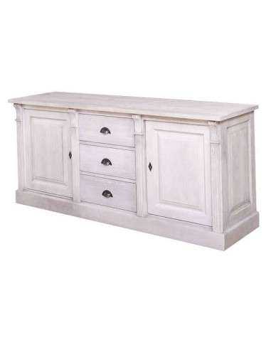 Credenza bassa country con ante e cassetti colorata o rustica MS56B