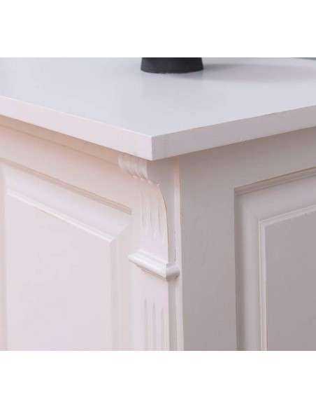Credenza bassa country con ante e cassetti colorata o rustica MS56B
