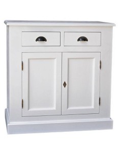 Credenza country colorata o rustica con doppia anta e due cassetti H93cm MS70B