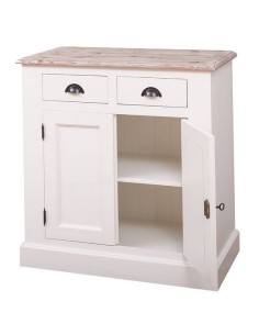 Credenza country colorata o rustica con doppia anta e due cassetti H93cm MS70B 2