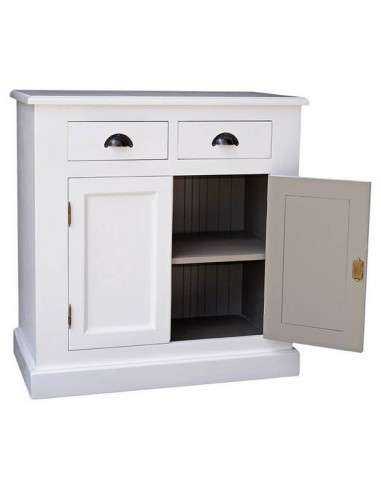 Credenza country colorata o rustica con doppia anta e due cassetti H93cm MS70B