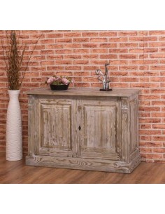 Credenza bassa country con 2 ante colorata o rustica 116cm MS75B 2