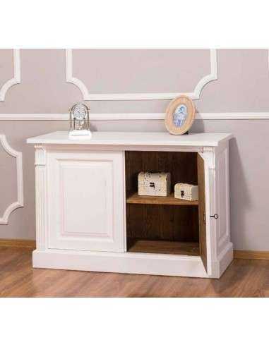 Credenza bassa country con 2 ante colorata o rustica 116cm MS75B