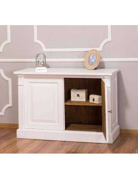 Credenza bassa country con 2 ante colorata o rustica 116cm MS75B
