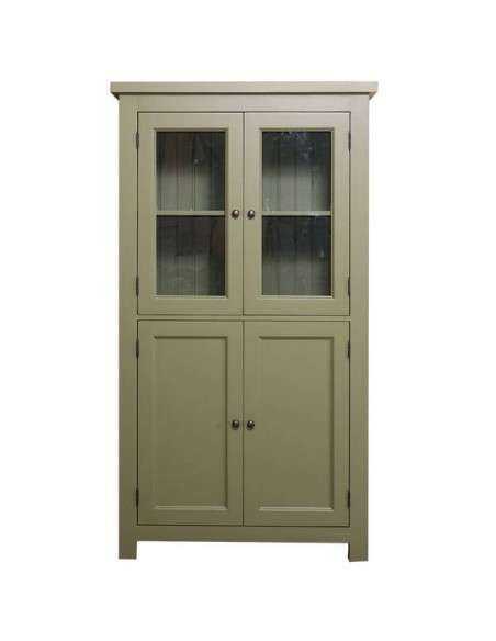 Credenza doppia anta chiuso e vetro colorata stile provenzale MS528