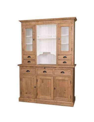 Credenza country in legno massello 2 corpi MS232