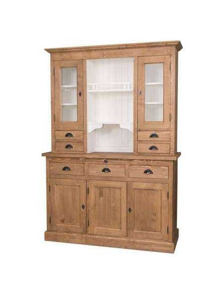 Credenza country in legno massello 2 corpi MS232