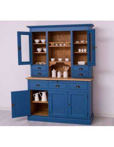 Credenza country in legno massello 2 corpi MS232