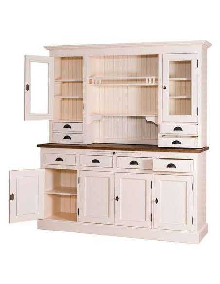 Credenza 2 corpi stile country in legno MS365