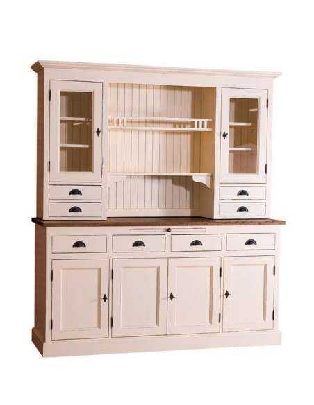 Credenza 2 corpi stile country in legno MS365