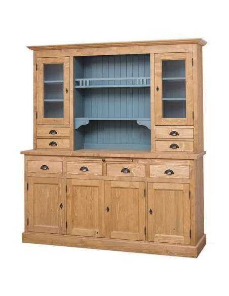 Credenza 2 corpi stile country in legno MS365