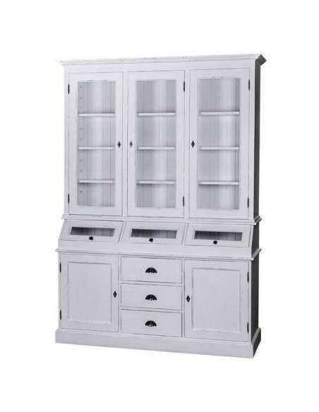 Credenza 2 corpi stile country in legno MS24