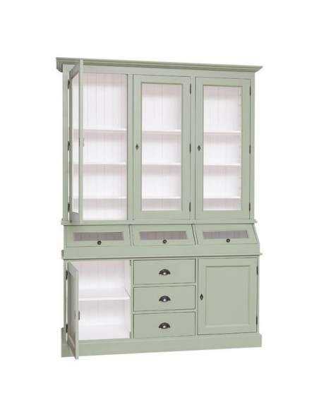 Credenza 2 corpi stile country in legno MS24