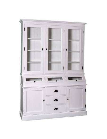 Credenza 2 corpi stile country in legno MS24