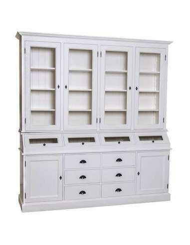 Credenza 2 corpi stile country in legno MS25