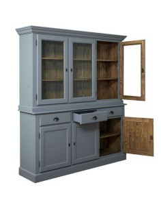 Credenza due corpi ante cassetti legno colorato MS265 2