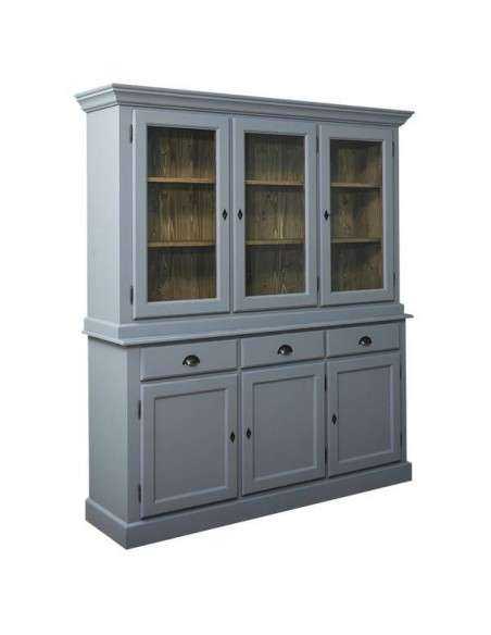 Credenza due corpi ante cassetti legno colorato MS265