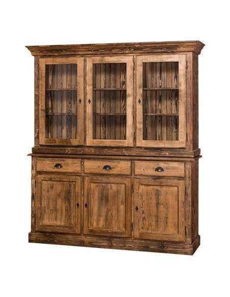 Credenza due corpi ante cassetti legno colorato MS265