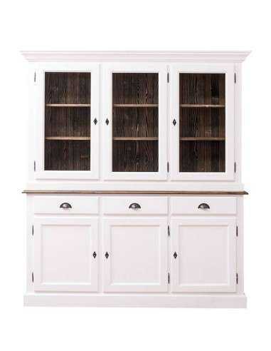 Credenza due corpi ante cassetti legno colorato MS265