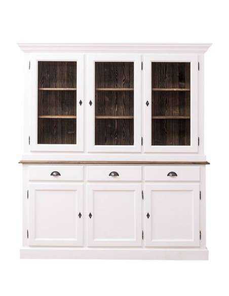 Credenza due corpi ante cassetti legno colorato MS265
