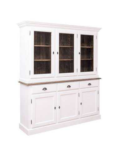 Credenza due corpi ante cassetti legno colorato MS265