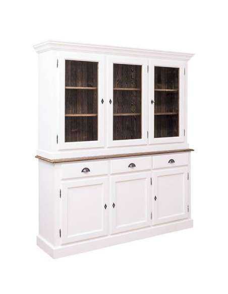 Credenza due corpi ante cassetti legno colorato MS265