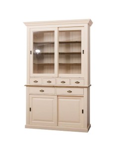 Credenza ante scorrevoli e cassetti provenzale colorata MS172