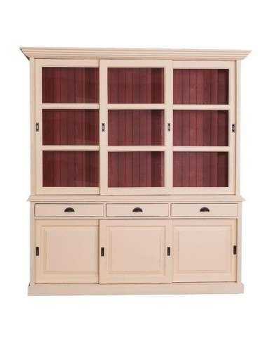 Credenza ante scorrevoli e cassetti provenzale colorata MS10