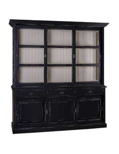 Credenza ante scorrevoli e cassetti provenzale colorata MS10